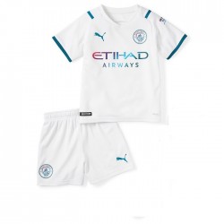 Camisola Manchester City Criança Equipamento Segundo 2021-2022 Manga Curta